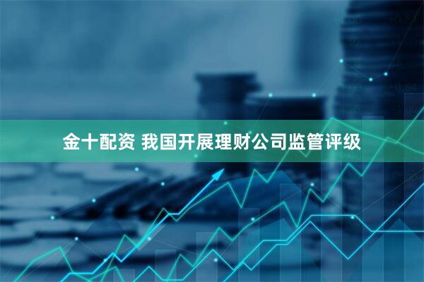 金十配资 我国开展理财公司监管评级